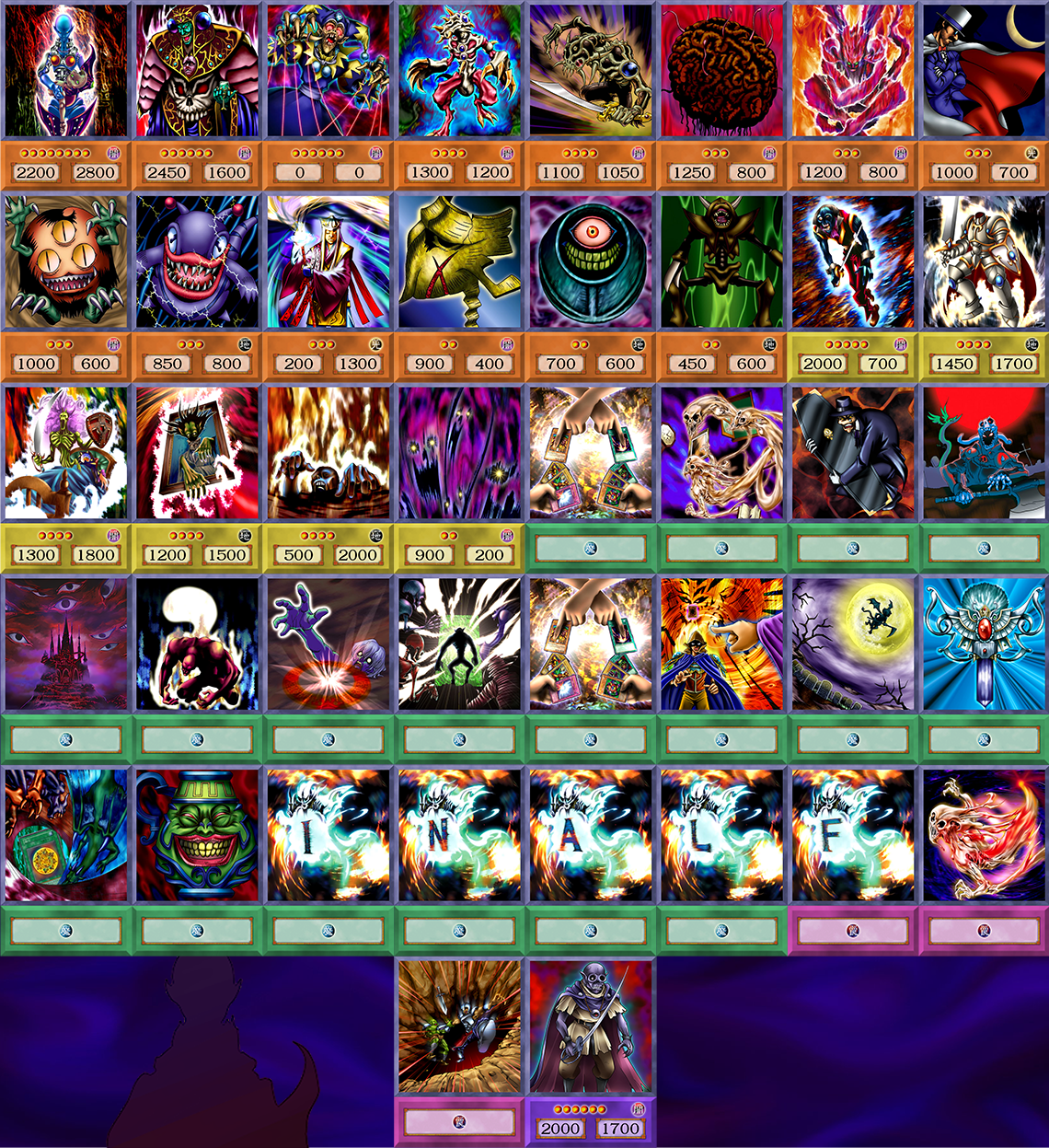 Yami Bakura | Anime Style Deck | Battle City | 41 cards