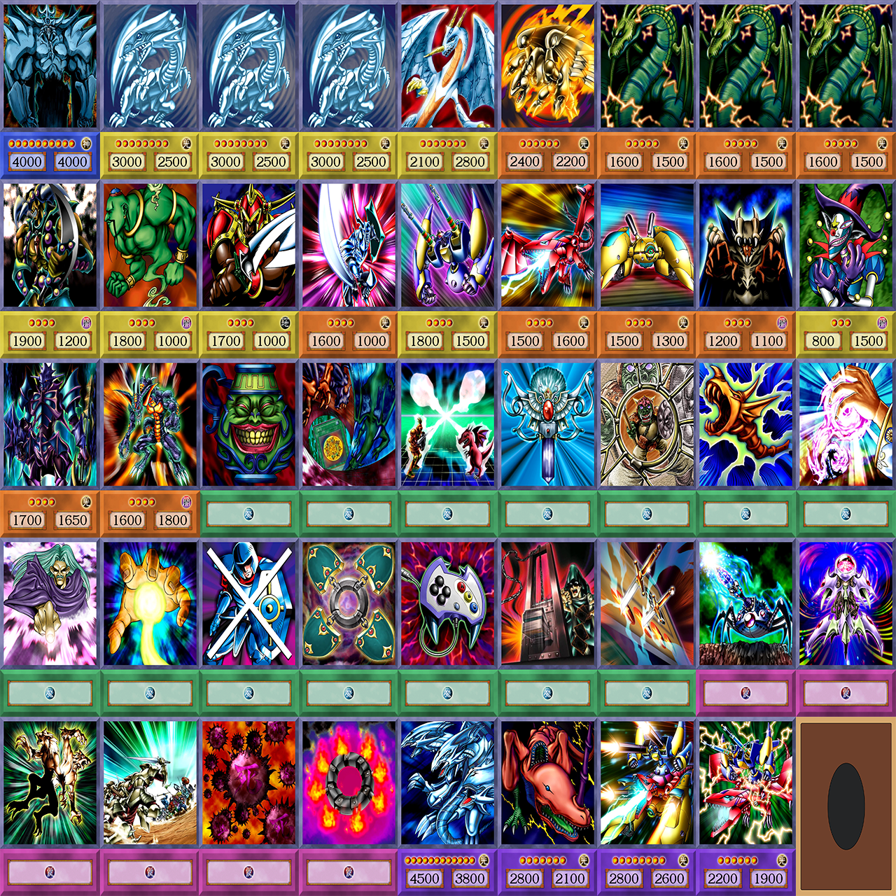 Seto Kaiba | Anime Style Deck | Battle City | 44 cards